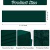 6 Pack 10Ft Emerald Green Chiffon Table Runner 29x120 Inches Sheer Fabric Table Runner Romantic Wedding Runner for Thanksgiving Christmas Bridal Shower Decorations Emerald Green view 2