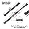 CIFIRRET 2pcs Black Tension Rod 12 to 20 Inch Expandable Spring Rods,No Drilling Rustproof Spring Small Tension Rod, Be used for Kitchen, Bookshelf, Wardrobe, Bathroom (12-20 inch, Black) view 3
