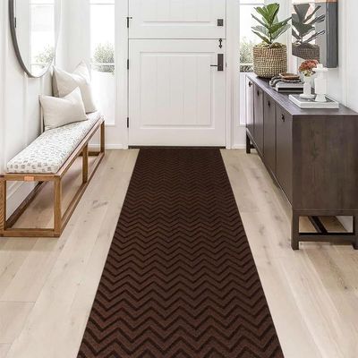 Fasward Hallway Runnner Rug Non Slip Rubber Backing Carpet 2x9 ft Custom Size, Heavy Duty Long Rug for Entryway, Kitchen, Garage, Stairs, Front Door, Laundry Room, Commercial Use