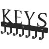 Cabilock Keychain Modern Key Holder for Wall Cute Holder for Wall Rack for s Hanging Rack Household for Organizer Hook Wrought Iron Ledge view 1