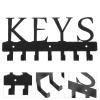 Cabilock Keychain Modern Key Holder for Wall Cute Holder for Wall Rack for s Hanging Rack Household for Organizer Hook Wrought Iron Ledge view 2