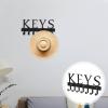 Cabilock Keychain Modern Key Holder for Wall Cute Holder for Wall Rack for s Hanging Rack Household for Organizer Hook Wrought Iron Ledge view 4