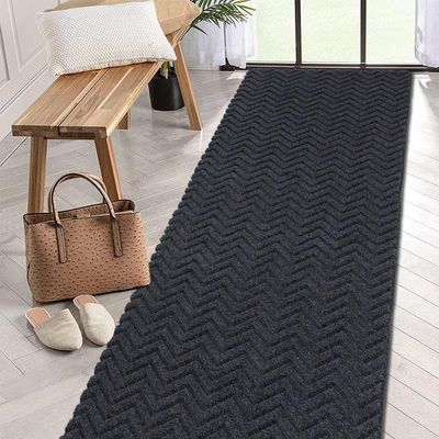 Petgrow Heavy Duty Hallway Runner Rug 3FTX68FT,Custom Size Backed Non-Slip Area Rugs Runner,Outdoor Indoor Carpet Door Mat for Floor Entryway,Kitchen Laundry Balcony Garage,Grey