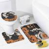 ZGDPBYF Bathroom Rug Set of 3 Halloween 3 Pieces Bath Mats Set for Bathroom, Witch Girl Washable Cover Floor Rug Decorations for Kitchen Bathroom Bedroom view 4