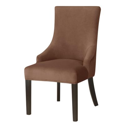 N/A Velvet Stretch Armless Wingback Chair Cover, Reusable Wingback Side Chair Slipcover, Accent Chair Covers for Dining Room Banquet,F,6pack