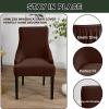 N/A Velvet Stretch Armless Wingback Chair Cover, Reusable Wingback Side Chair Slipcover, Accent Chair Covers for Dining Room Banquet,F,6pack view 3