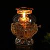 Classic Oil Lamp Lotus Oil Lamp Glass Kerosene Lamp Household Buddha Head Hurricane Lantern Household Essentials During a Power Outage Portable view 3