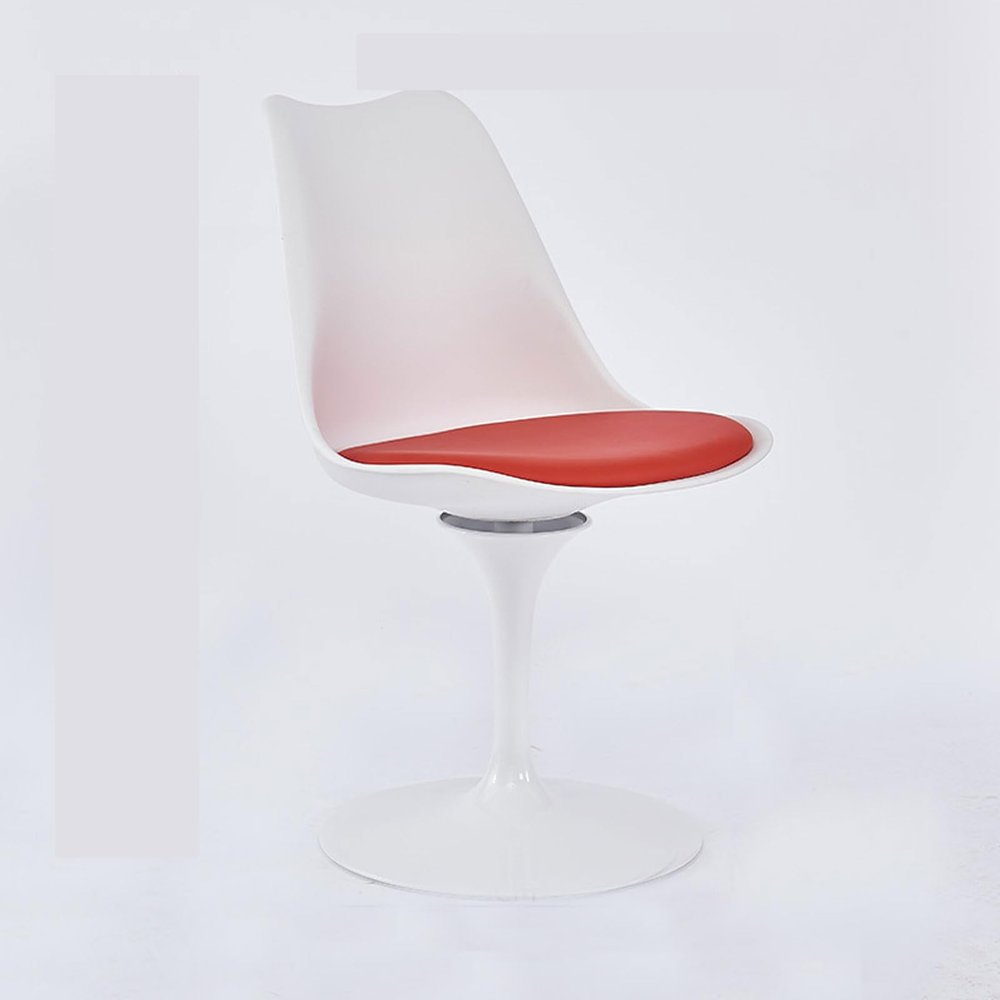 YBLANDRV Dining Room Chairs, Nordic Simple Tulip Chair, Porcelain Backrest, Metal Legs, Used in Living Room, Dressing Room, Coffee, Bar (E)