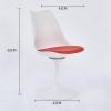 YBLANDRV Dining Room Chairs, Nordic Simple Tulip Chair, Porcelain Backrest, Metal Legs, Used in Living Room, Dressing Room, Coffee, Bar (E) view 3