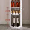 PAKMEZ Creative Round Shoe Rack 360, Shoe Storage Organizer, with Gold Metal Frame, with Adjustable Shelves, Space Saving, for Slippers, Sneakers, Heels, Boots (Size : 32 * 120cm/12.6 * 47IN) view 2