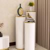 PAKMEZ Creative Round Shoe Rack 360, Shoe Storage Organizer, with Gold Metal Frame, with Adjustable Shelves, Space Saving, for Slippers, Sneakers, Heels, Boots (Size : 32 * 120cm/12.6 * 47IN) view 3