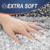 OLANLY Ombre Bath Rug and Bathroom Rugs Sets 2 Piece, Bath Rug Size 47x24 and Bathroom Rug Set Size 24x16+24x20 in Black, 3 Item Bundle view 4