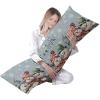 Christmas Snowman Xmas 20 x 54 Inches Body Pillow Cover Luxury Body Pillowcase with Hidden Zipper Closure Body Pillow Case Cover view 2