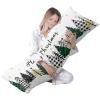 Christmas Trees Merry Xmas Winter Holiday 20 x 54 Inches Body Pillow Cover Luxury Body Pillowcase with Hidden Zipper Closure Body Pillow Case Cover view 2