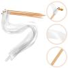 ABOOFAN 30pcs Elegant Fairy Ribbons Bells for Wedding and Birthday Decorations White Streamers for Party Favors Beautifully Crafted Wands for Festive Events view 3