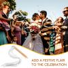 ABOOFAN 30pcs Elegant Fairy Ribbons Bells for Wedding and Birthday Decorations White Streamers for Party Favors Beautifully Crafted Wands for Festive Events view 4