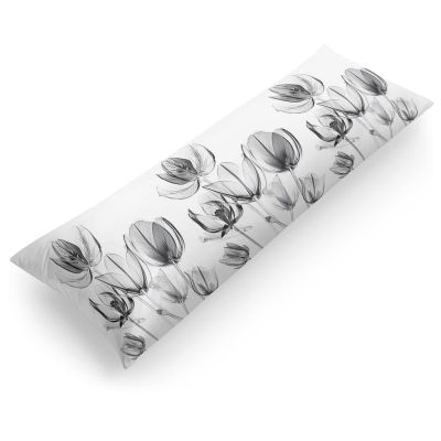 Vintage Tulip Flower 20 x 54 Inches Body Pillow Cover Luxury Body Pillowcase with Hidden Zipper Closure Body Pillow Case Cover