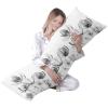 Vintage Tulip Flower 20 x 54 Inches Body Pillow Cover Luxury Body Pillowcase with Hidden Zipper Closure Body Pillow Case Cover view 2