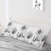 Vintage Tulip Flower 20 x 54 Inches Body Pillow Cover Luxury Body Pillowcase with Hidden Zipper Closure Body Pillow Case Cover view 3