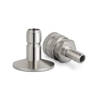 AMNOUR 1.5'' Tri Clamp Quick Disconnect Ball Lock Set, Homebrew Tri Clover Connector Kit 304 Sanitary Brewer Fitting for Beer Corny Keg (Color : 1)