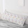 Vintage Flower Floral 20 x 54 Inches Body Pillow Cover Luxury Body Pillowcase with Hidden Zipper Closure Body Pillow Case Cover view 3
