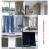 V3VOGUE Curtain Tracks Bendable Cuttable - Trapezoidal L/U-Shaped Curved Rail, Rollers Guide Slides, Ceiling Or Wall Mount Curtain Tracks Set for Shower Room Divider Bay Window view 3