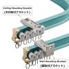 V3VOGUE Curtain Tracks Bendable Cuttable - Trapezoidal L/U-Shaped Curved Rail, Rollers Guide Slides, Ceiling Or Wall Mount Curtain Tracks Set for Shower Room Divider Bay Window view 4