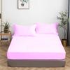 Califronia King Size Fitted Sheet Only 72 x 84 Inches 19 Inch Deep Pocket 100% Egyptian Cotton 1 Piece Fitted Sheet Only All Around Elastic Wrinkle and Fade Resistant - Pink view 2