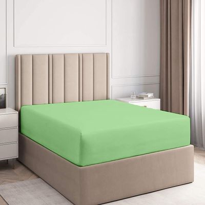 Califronia King Size Fitted Sheet Only 72 x 84 Inches 8 Inch Deep Pocket 100% Egyptian Cotton 1 Piece Fitted Sheet Only All Around Elastic Wrinkle and Fade Resistant - Sage
