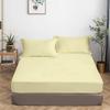 Califronia King Size Fitted Sheet Only 72 x 84 Inches 18 Inch Deep Pocket 100% Egyptian Cotton 1 Piece Fitted Sheet Only All Around Elastic Wrinkle and Fade Resistant - Ivory view 2