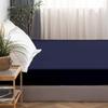 Califronia King Size Fitted Sheet Only 72 x 84 Inches 24 Inch Deep Pocket 100% Egyptian Cotton 1 Piece Fitted Sheet Only All Around Elastic Wrinkle and Fade Resistant - Navy Blue view 4
