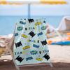 LOGOVISION Batman, 30"x60" Sketch Icons Kids Beach Towel view 3