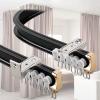 V3VOGUE Curtain Track U-Type L-Type Aluminium Curtain Rail - Bendable Curtain Rail Ceiling Or Wall Mount, Curved Track Slide Rail with Quiet Rollers, for Bay Window Shower Room Divider view 1