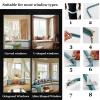 V3VOGUE Curtain Track U-Type L-Type Aluminium Curtain Rail - Bendable Curtain Rail Ceiling Or Wall Mount, Curved Track Slide Rail with Quiet Rollers, for Bay Window Shower Room Divider view 2