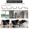 V3VOGUE Curtain Track U-Type L-Type Aluminium Curtain Rail - Bendable Curtain Rail Ceiling Or Wall Mount, Curved Track Slide Rail with Quiet Rollers, for Bay Window Shower Room Divider view 4