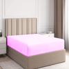 Califronia King Size Fitted Sheet Only 72 x 84 Inches 6 Inch Deep Pocket 100% Egyptian Cotton 1 Piece Fitted Sheet Only All Around Elastic Wrinkle and Fade Resistant - Pink view 1