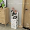 Scpantkend Umbrella Rack Decorative Umbrella Stand for Entryway, Umbrella Rack White Square Openwork Design Umbrella Rack for Hallway Indoor Living Rooms Home Furnishingsuseful view 3