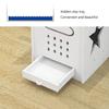 Scpantkend Umbrella Rack Decorative Umbrella Stand for Entryway, Umbrella Rack White Square Openwork Design Umbrella Rack for Hallway Indoor Living Rooms Home Furnishingsuseful view 4