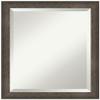 Amanti Art Bronze Bathroom Mirror for Over Sink, 23x19 Dappled Light Bronze Narrow Rectangle Vanity Mirror, Small Modern Wood Frame, Hangs Horizonally and Vertically, Bathroom Wall Decor, Beveled Edge view 1