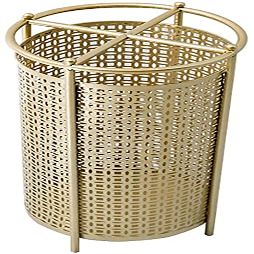 Scpantkend Umbrella Rack Decorative Umbrella Stand for Entryway, Umbrella Rack Umbrella Stand, Metal Round Free Standing Umbrella Rack Holder, for Home Office Hotel Decor, Gold