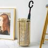 Scpantkend Umbrella Rack Decorative Umbrella Stand for Entryway, Umbrella Rack Umbrella Stand, Metal Round Free Standing Umbrella Rack Holder, for Home Office Hotel Decor, Gold view 2