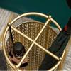 Scpantkend Umbrella Rack Decorative Umbrella Stand for Entryway, Umbrella Rack Umbrella Stand, Metal Round Free Standing Umbrella Rack Holder, for Home Office Hotel Decor, Gold view 4