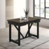 Coaster Home Furnishings - Malia - Wood - Extension Dining Table with Trestle Base and Pop-Up Leaf - Home Kitchen - 87-Inch - Oak - 122341 view 2