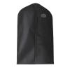 Carrying black polyester clothes with both hands, dustproof bags, multiple transparent pockets, clothing storage bags, and side wall suit overshoes view 3