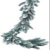 hpus Christmas Leaves, Christmas Rattans, Mock Christmas Vines, Leaf Pine Needles, Christmas Decorations, Festive Scene Decorations 1.9mPEfrostwhite view 1