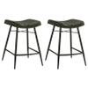 Coaster Home Furnishings Bayu Leather Upholstered Counter Stool Espresso 109258 (Set of 2) view 1