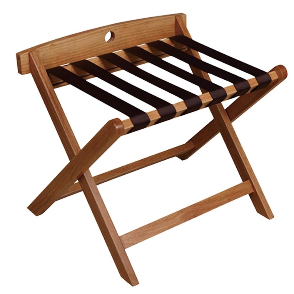 REMYSAOS Luggage Rack Guest Room Wood Luggage Rack Foldable Home Hotel Luggage Rack, Hotel Rack, Solid Wood Clothes Rack