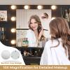 BTHFST Vanity Desk with Mirror and Lights & Glass Top,Makeup Vanity with Lights,10x Magnifying Mirror & Charging Station,Large Vanity Table with 8 Drawers,Acrylic Dividers & Shelves,Black Wood Grain view 3