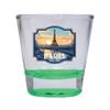R and R Imports Paris France Design A Souvenir 1.5 Ounce Shot Glass Round Green 2-Pack view 1