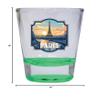 R and R Imports Paris France Design A Souvenir 1.5 Ounce Shot Glass Round Green 2-Pack view 3